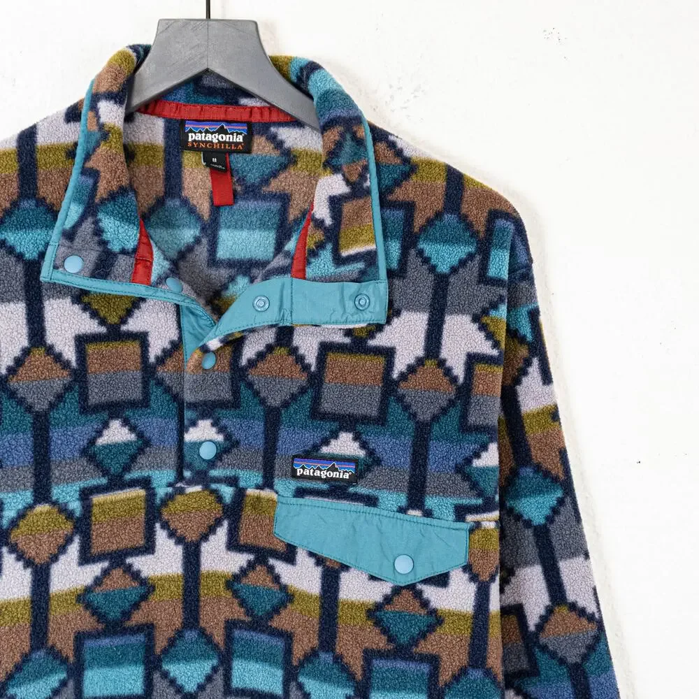 Patagonia Synchilla Snap-T Fleece Pullover Cedar Mesa New Navy size Medium